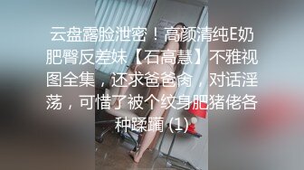 云盘露脸泄密！高颜清纯E奶肥臀反差妹【石高慧】不雅视图全集，还求爸爸肏，对话淫荡，可惜了被个纹身肥猪佬各种蹂躏 (1)